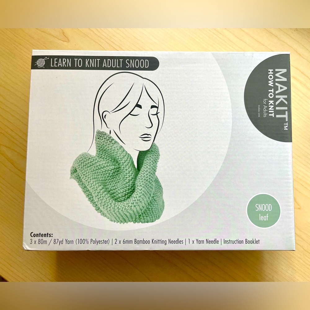 Makit How to Knit for Adults - Learn to Knit an Adult Snood